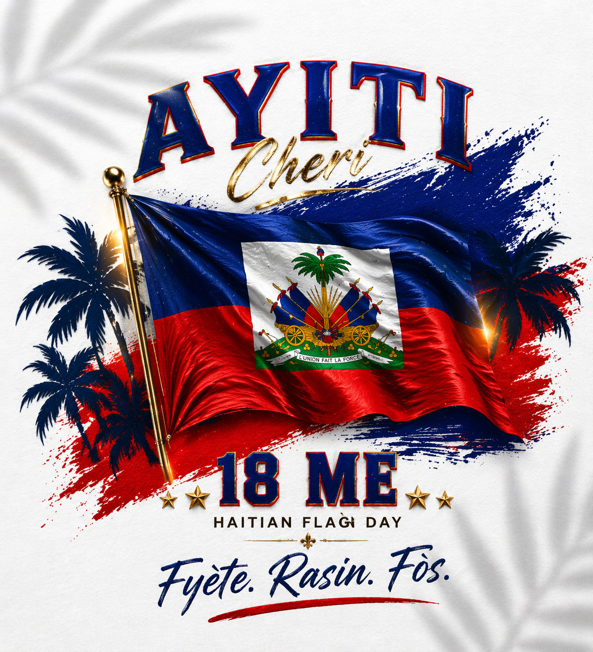 HAITIAN FLAG DAY T-SHIRT