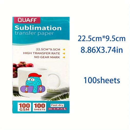 100 Sheets Sublimation Heat Transfer Paper for Inkjet Printer DIY Clothes Bag Mug Cup Ceramics Thermal Transfer Paper