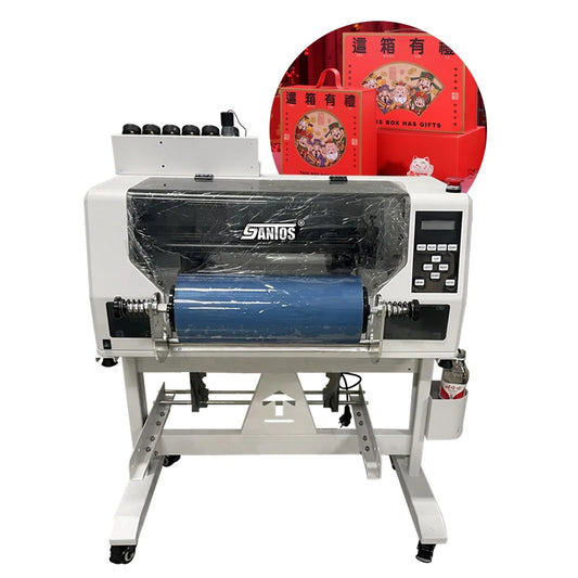 32cm Direct To Film Small UV DTF Printer Color&White&Color&Varnish In One Pass Stable Performance A3 UV Impresora For Phone Case