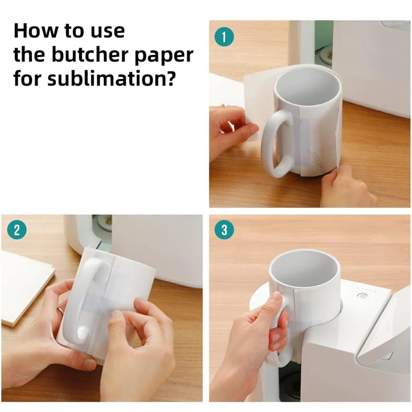 A4/Letter Size Sublimation Paper for Inkjet Printer 105g or 125g Sublimation Transfer Blanks Paper Material DIY T-Shirts Mugs