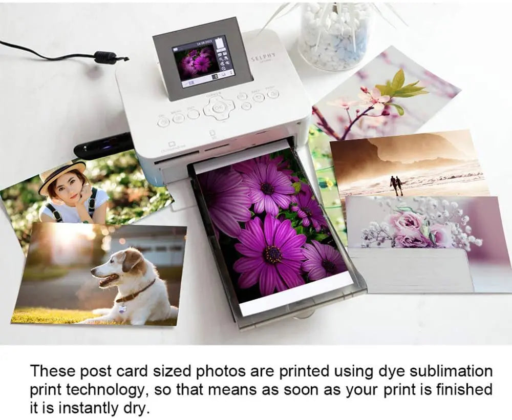 Compatible Canon KP-108IN 3 Color Ink 180 Sublimation Photo Paper 4*6" (100*148mm) for Canon Selphy CP1300 CP1200 CP900 Printer