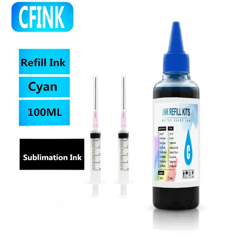 100ML Sublimation Ink For Epson Expression Photo HD XP-15000 XP15000 XP-15010 XP15010 XP-15080 XP15080 Printer
