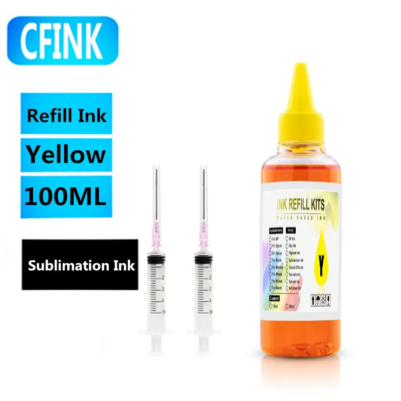 100ML Sublimation Ink For Epson Expression Photo HD XP-15000 XP15000 XP-15010 XP15010 XP-15080 XP15080 Printer