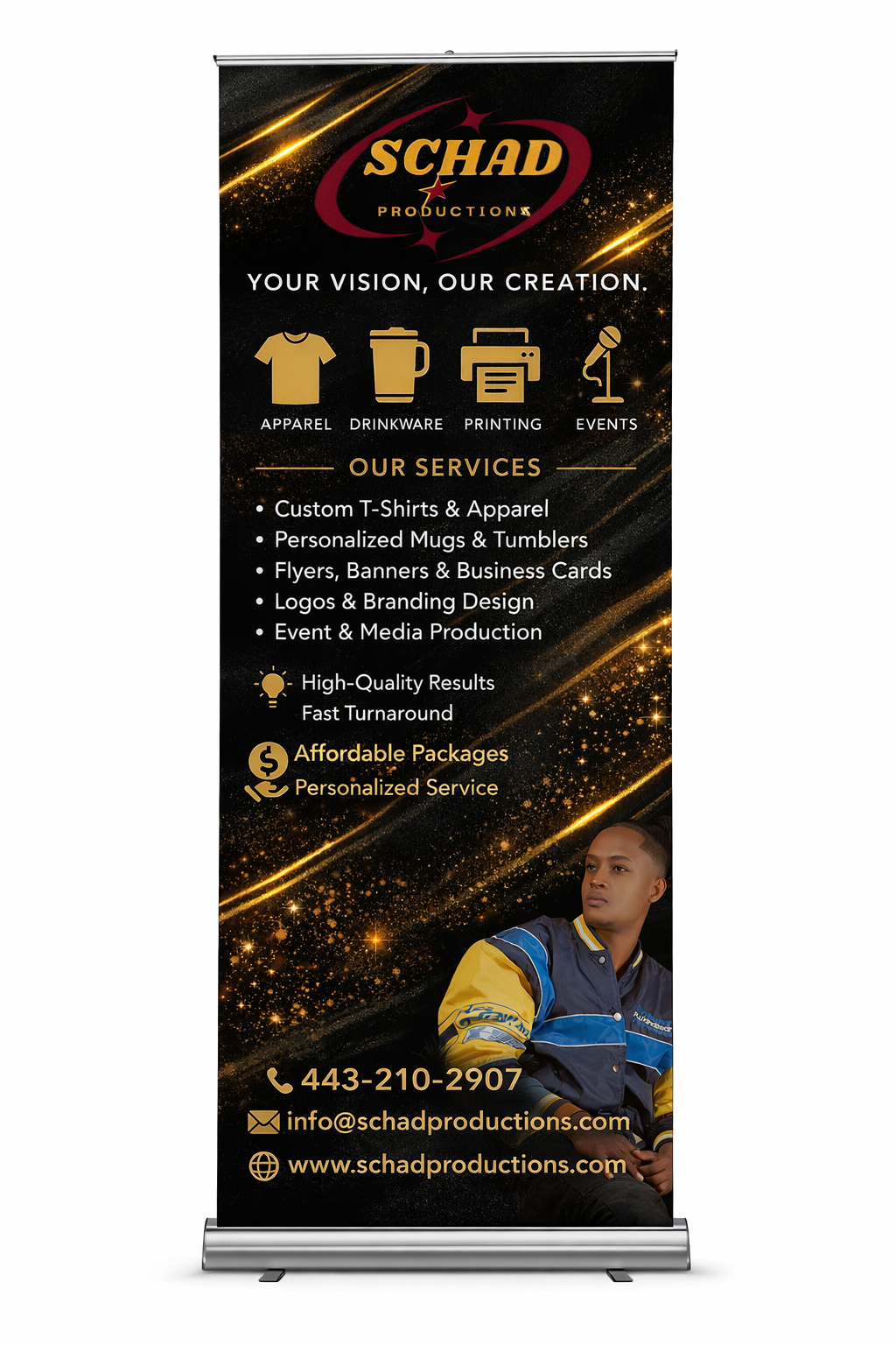Retractable Banner Stand – 24in x 79in
