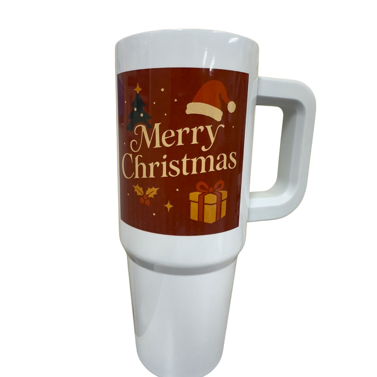 Vaso de 30 oz con temática navideña