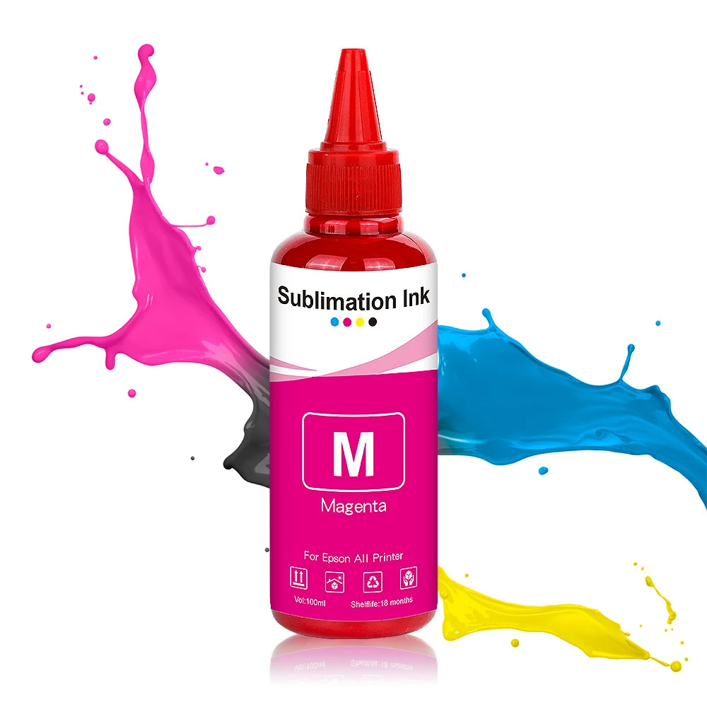 100ml Sublimation Ink 4Colors/Set For Epson All Printer ET-3700 ET-3800 ET-3850 ET-4800 ET-4810 ET-4850 ET-7700 printer ink