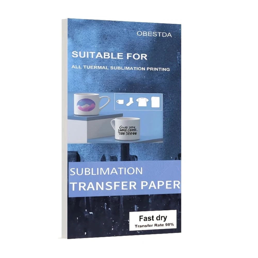 100 Sheets Sublimation Heat Transfer Paper for Inkjet Printer DIY Clothes Bag Mug Cup Ceramics Thermal Transfer Paper