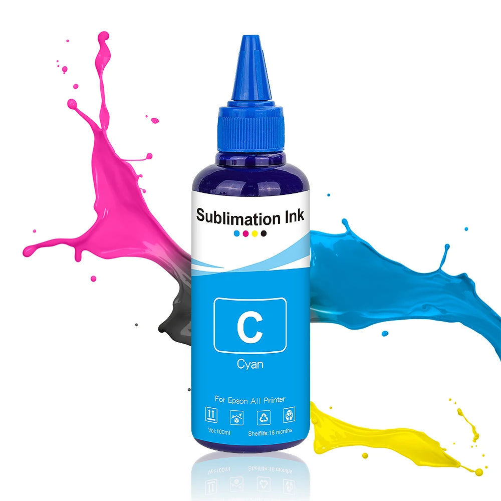 100ml Sublimation Ink 4Colors/Set For Epson All Printer ET-3700 ET-3800 ET-3850 ET-4800 ET-4810 ET-4850 ET-7700 printer ink